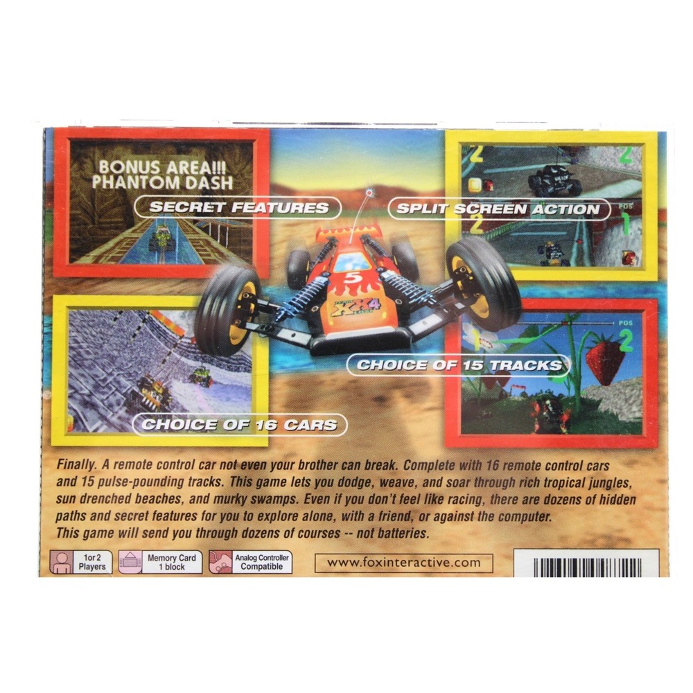 PS1 Team Losi RC Racer (Sony PlayStation 1, 1998) w/ Manual, Black Label - Picture 4 of 9